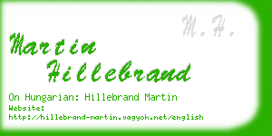 martin hillebrand business card